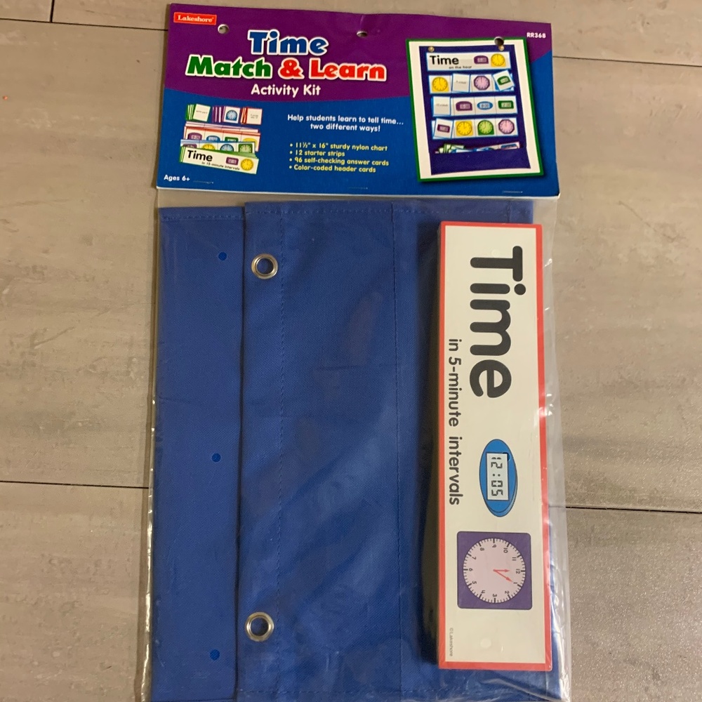 Time Match and Learn Activity kit